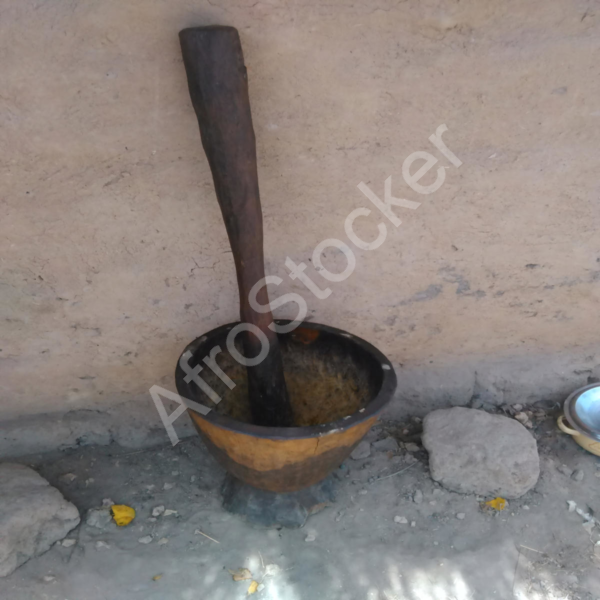 Mortier Pilon Cuisine Africaine – Traditional Cooking Tool