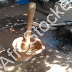 pilon mortier afrique african mortar and pestle cuisine africaine traditionnelle bois