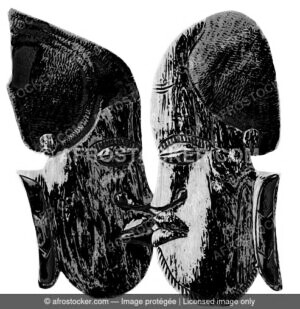 Homme femme bisou artisanatafricaine103