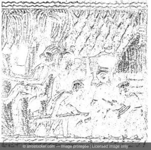 Illustration vie quotidien village africaine375