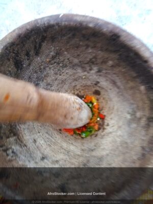 Mortier Pilon Africain — Cuisine et Artisanat Traditionnel