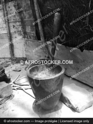 Mortier Pilon Afrique Tradition — Photographie Africaine Authentique