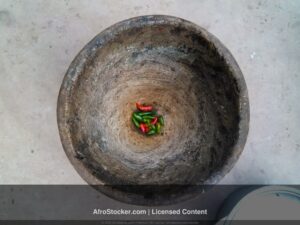 Mortier Piment Afrique — Epices et Cuisine Africaine