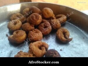 Beignets Display at African Market Stall