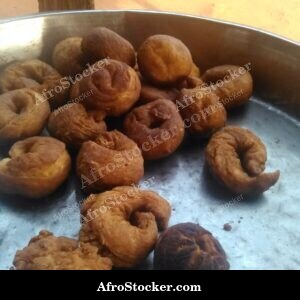 beignets market stall display west africa