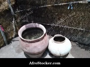 Canari Africain, Objet Artisanal en Argile Façonné à la Main