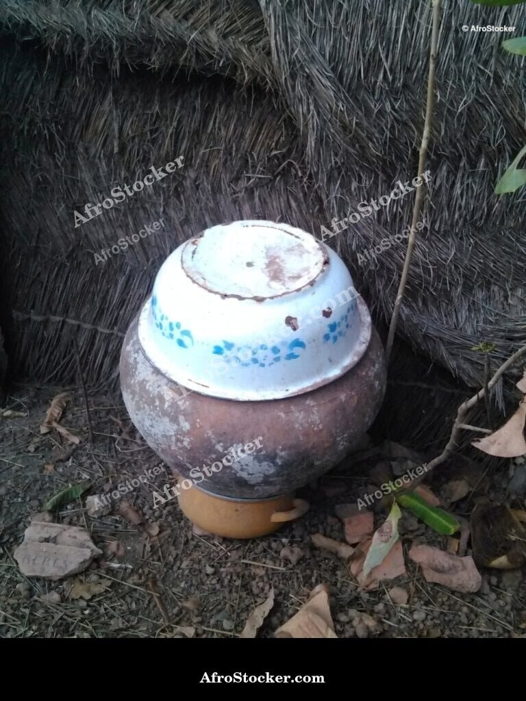 Traditional African Canari, Decorative Pottery Illustration
