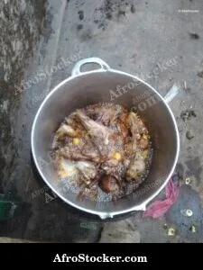 Cooking Pot on Open Fire, Africa