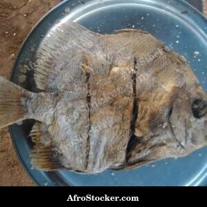 Dried Fish in Basket, African Fishmonger