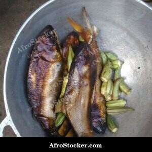 Dried Fish Pile at African Market