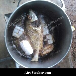 Fish Cooking with Steam, Pot Africa
