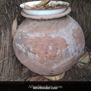 African Clay Pot, Traditional Pottery Craftsmanship