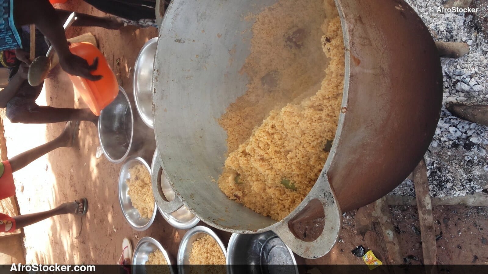Large Cooking Pots Over Fire, Africa - AfroStocker