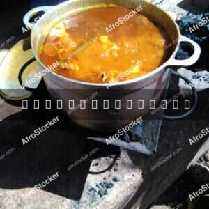 Large African Pot on Wood Fire - AfroStocker