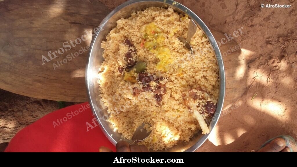 Jollof Rice with Vegetable Side Dish - AfroStocker