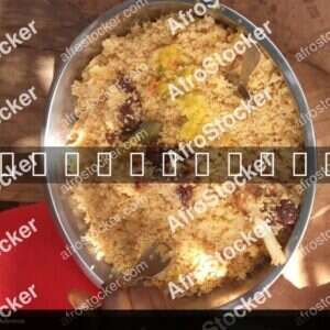 Jollof Rice with Vegetable Side Dish - AfroStocker