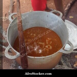 large cooking pot village kitchen africa