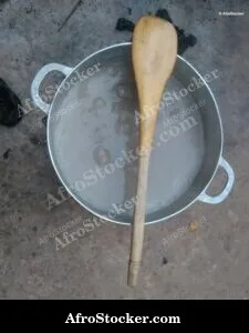 African Pot Cooking a Meal