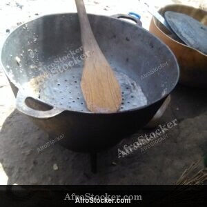 African Pot for Meal Preparation, Traditional Kitchen