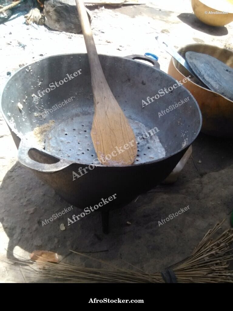 African Pot for Meal Preparation, Traditional Kitchen
