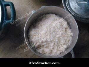 Pot of Hot Rice, African Kitchen