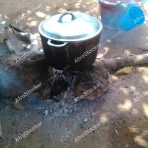 Traditional African Cooking Pot Over Wood Fire - AfroStocker