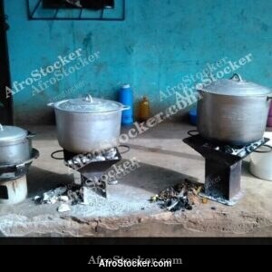 Multiple Pots Over Fire, African Cooking - AfroStocker