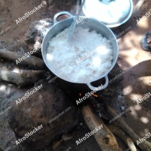African Pots on Wood Fire - AfroStocker