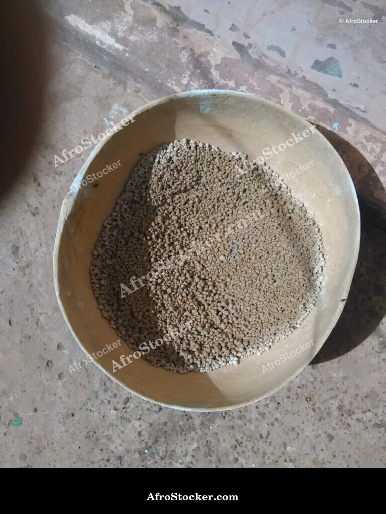 millet ball plate meal africa traditional