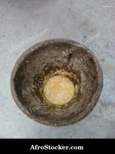 African Mortar, Traditional Kitchen Utensil