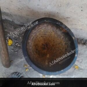 African Wooden Mortar and Pestle, Kitchen Tool