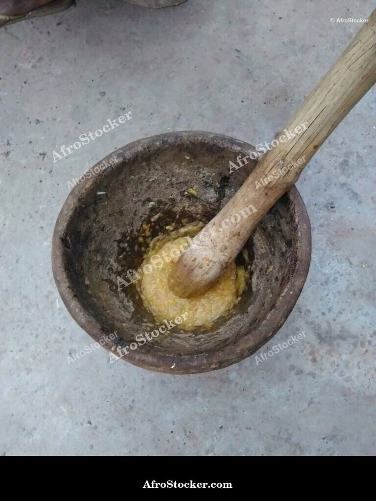 African Pestle and Mortar, Village Kitchen - AfroStocker