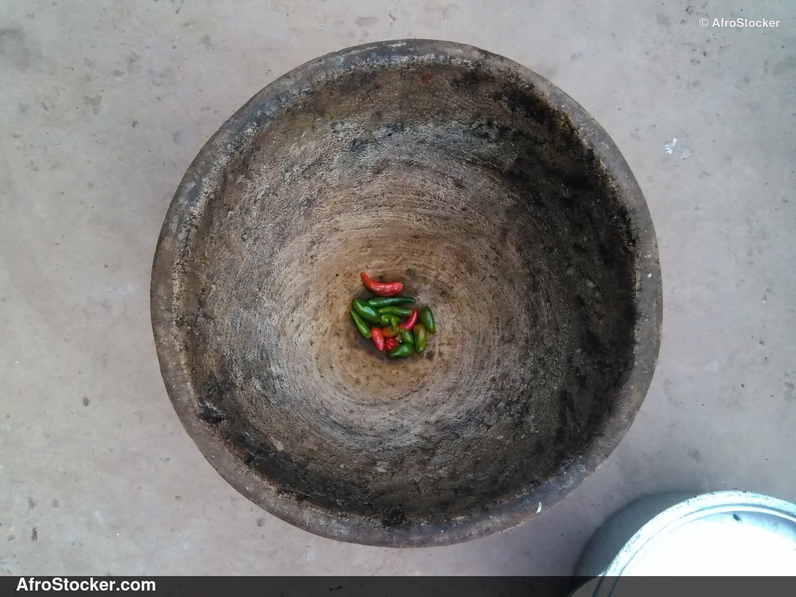 Chili Peppers in African Mortar - AfroStocker