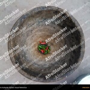 Chili Peppers in African Mortar - AfroStocker