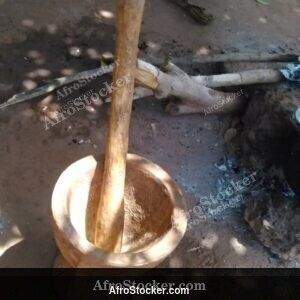 African Pestle and Mortar, Traditional Kitchen