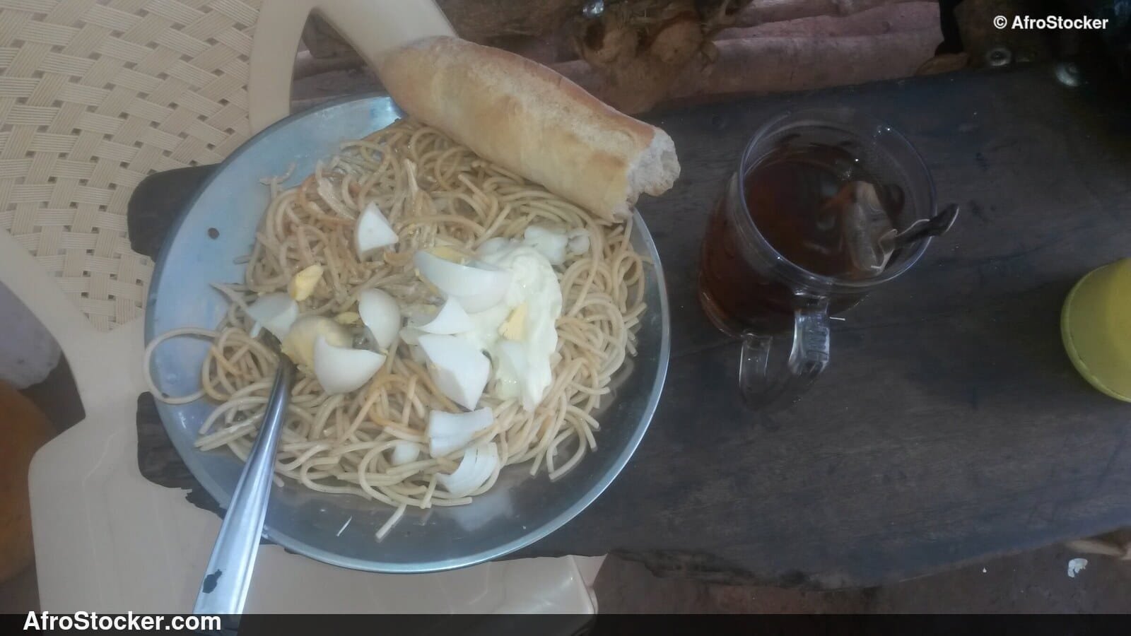 Spaghetti Dish, African Village Style - AfroStocker