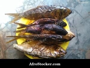 Dried Fish for Sale at African Market