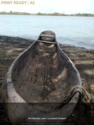 Print Pirogue Africaine — Peche Traditionnelle Afrique