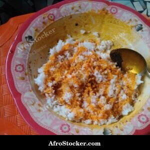 rice red palm oil west african cuisine dish