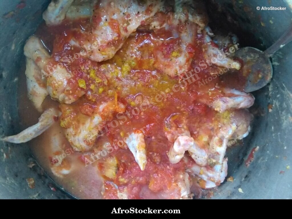 Chicken Sauce with Cooking Pots, Africa - AfroStocker