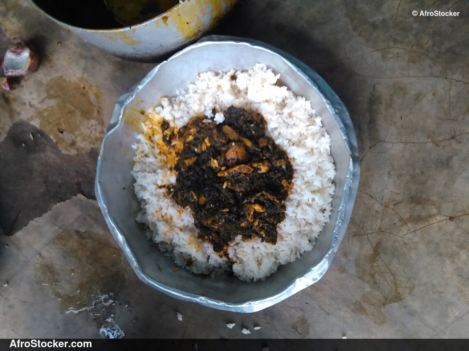 Rice with Leaf Sauce, West Africa - AfroStocker