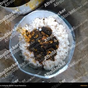 Rice with Leaf Sauce, West Africa - AfroStocker