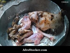 Stacked Cooking Pots at African Market
