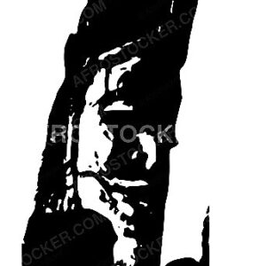 Wall Art B&W Masque Ritual Africain — Heritage Spirituel Afrique