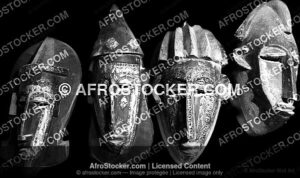 Wall Art B&W - Masque Africain Contemporain — Art Visuel Afrique Wall Art B&W Masque Africain Contemporain — Art Visuel Afrique