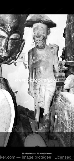 Wall Art B&W - Masque Africain Traditionnel — Art Sculptal Afrique Wall Art B&W Masque Africain Traditionnel — Art Sculptal Afrique