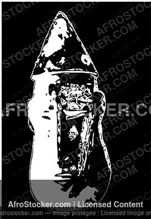 Wall Art B&W - Masque Africain Authéntique — Culture et Rites Africains Wall Art B&W Masque Africain Authéntique — Culture et Rites Africains