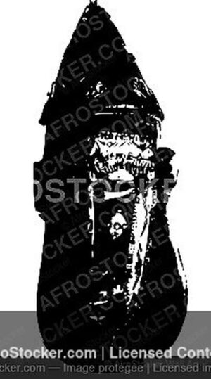 Wall Art B&W - Masque Art Africain — Expression Culturelle Traditionnelle Wall Art B&W Masque Art Africain — Expression Culturelle Traditionnelle