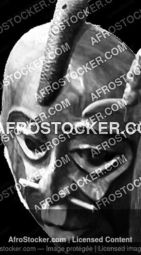 Wall Art B&W - Masque Africain HD — Collection Art et Artisanat Wall Art B&W Masque Africain HD — Collection Art et Artisanat