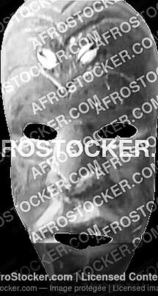 Wall Art B&W - Masque Africain HD — Collection Art et Artisanat Wall Art B&W Masque Africain HD — Collection Art et Artisanat